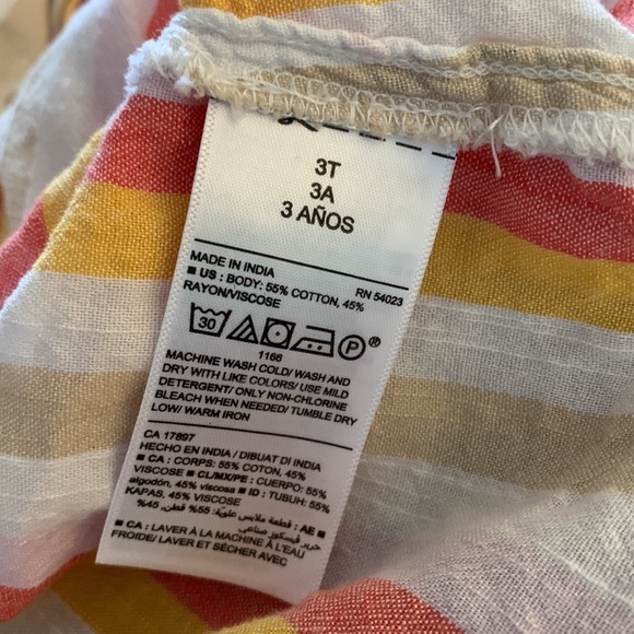 Summer striped button-up short sleeves blouse - Picture 7 of 7